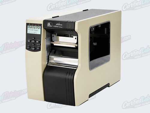 Zebra 110Xi4 industrial label printer - front-right view